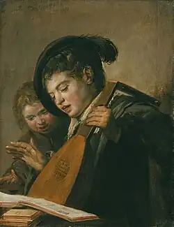 Two Singing Boys with a Lute and a Music Book, c. 1625