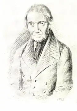 Drawing of Hek by Theophil Reichel (1841)