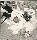 Erotic drawing by Franz von Bayros