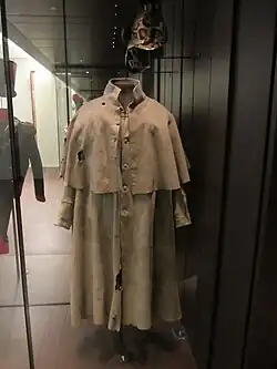 The greatcoat of a French dragoon worn in 1812