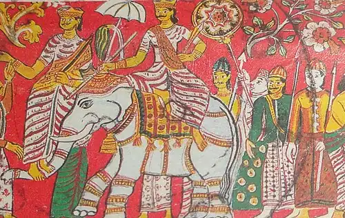 A fresco at Dehiwala Sri Subodharamaya