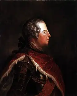 Portrait as Crown Prince by Georg Wenzeslaus von Knobelsdorff, 1737