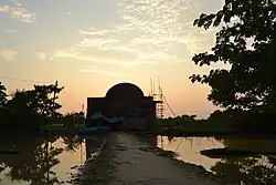 Chunakhola Mosque in sunset