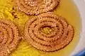 Frying chakli