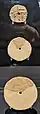 One clay and two sandstone discs found in layer 2-3