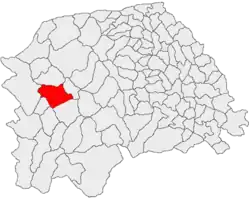 Location in Suceava County