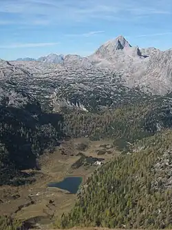 Großer Hundstod from southeast with Funtensee in the foreground