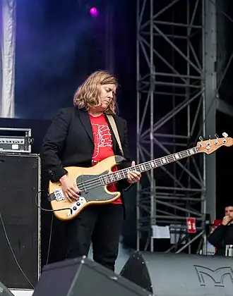 William Cashion performing as Future Islands at the Kosmonaut Festival 2015 in Chemnitz Oberrabenstein.