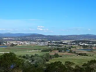 Fyshwick viewed from Mount Pleasant c. 2013
