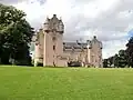 Side view of the castle in 2023