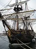 The Götheborg berthed in Fremantle, Western Australia, harbor, 14&nbsp;May 2006