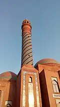 Detail of the mosque exterior, in 2018