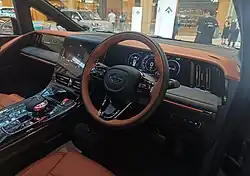 The interior of a GAC E9 PHEV, photographed in Singapore, July 2025