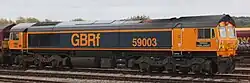 59003 in G B Railfreight livery, 2021