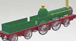 Another view, created by referring to original blueprints.