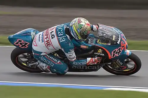 Gabor Talmacsi on a 2007 Aprilia RSA 125