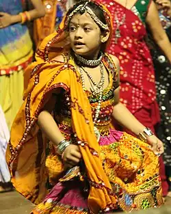 Young girl dressed in Gagra choli.