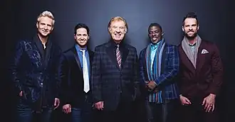 L–R: Reggie Smith, Wes Hampton, Bill Gaither, Todd Suttles, Adam Crabb (2017)
