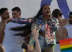 Gelana during Sofia Pride in 2019