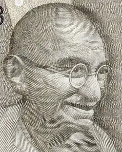 Gandhi on a 500 Rupee note