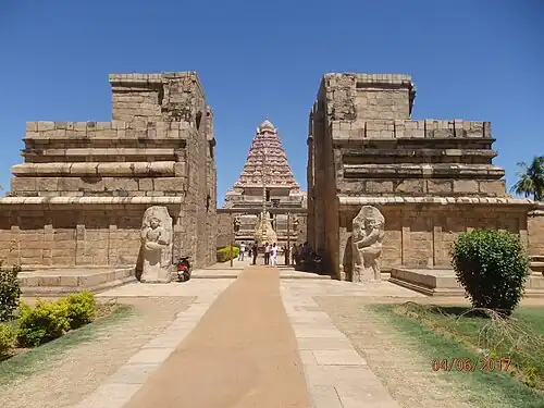 The entrance leads into a grand complex