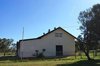 Public hall at Gapsted, 2009