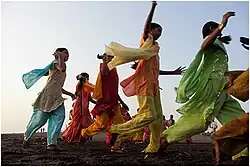 Girls in Punjabi suits