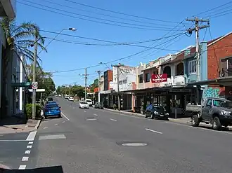 Shopping strip on Gardenvale Road, Gardenvale, Victoria.