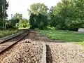 The former bifurcation of the lines to Amiens and Le Tréport.