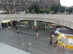 Entrance to the station