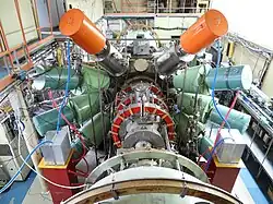 The Gas Dynamic Trap as seen from above.