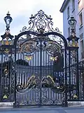 A French-manner gate of the embassy of Thailand in Paris