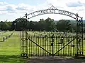 The gate to Saint Stanislaus Cemetery