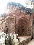 The walls of the serai