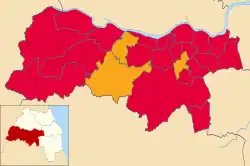 2011 results map