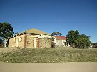 Gawler River Hall, church and cemetery