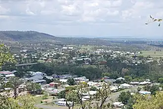 Gayndah, seen from the town lookout