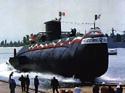 Gianfranco Gazzana Priaroggia being launched on 26 June 1993