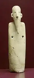 Brescia statuette. Gebelein excavations (1909), Musée des Confluences.[74] Naqada II.[75]