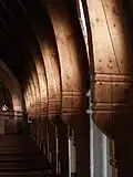 Ribs used as supporting columns