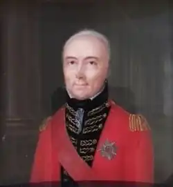 Portrait miniature of George Beckwith, 1809, painted by Charlotte Martner&nbsp;[fr], an artist from Fort-de-France, 1809