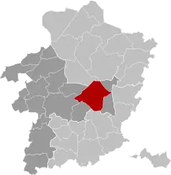 Location of Genk in Limburg