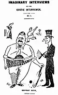 Caricature of George Reid, published in Truth (Sydney), 19 February 1899.