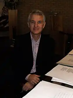 Bullock at the piano, September 2009