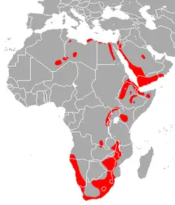 Map of range