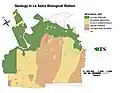Geology in La Selva Biological Station, Costa Rica