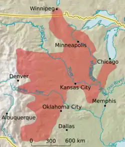 Map of range