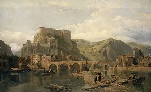 Huy on the Meuse by George Clarkson Stanfield