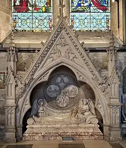 George Moberly monument in Salisbury Cathedral designed by Arthur Blomfield.