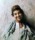 Smiling woman from Bou Saâda, date unknown